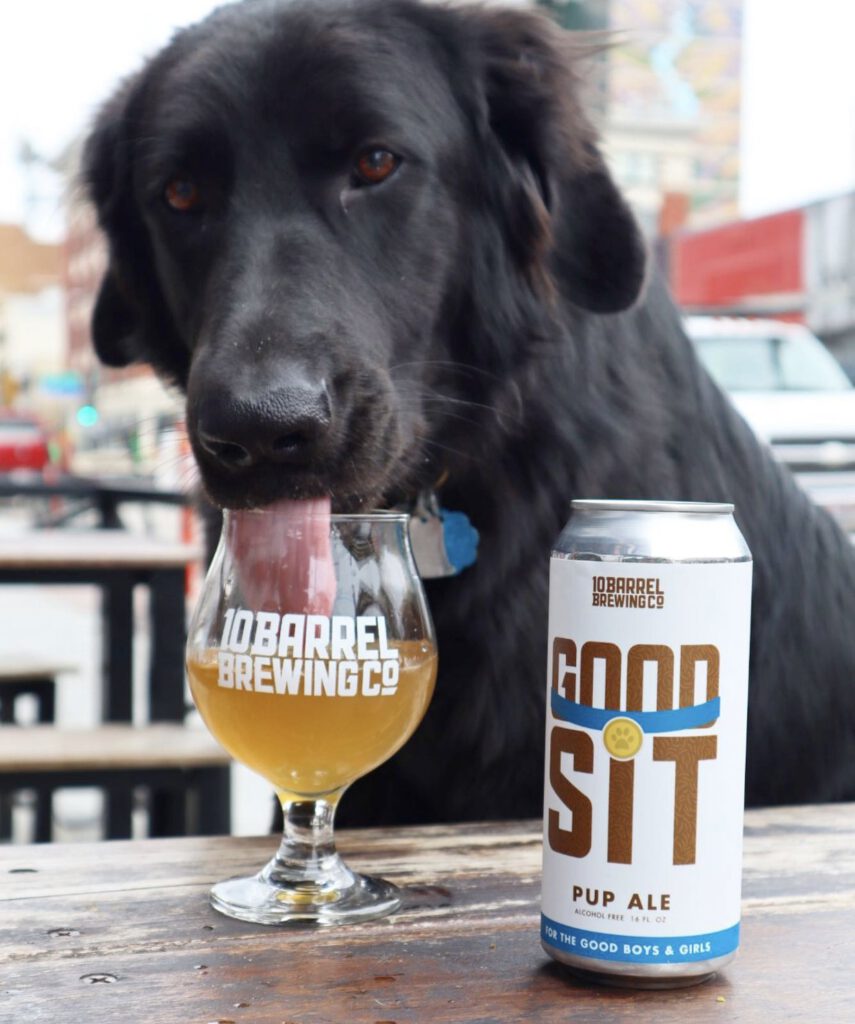 Dog licks good sit pup ale from 10 barrel brewing