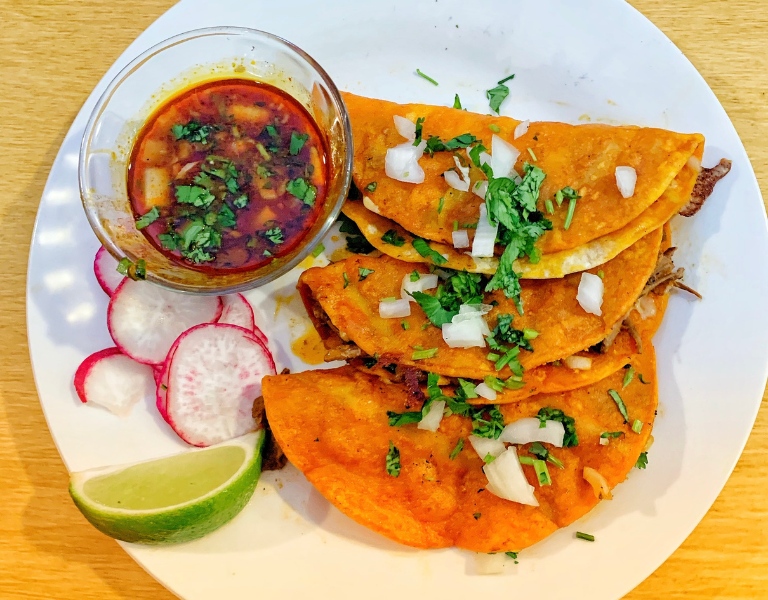 birria taco plate from esta bien bend oregon