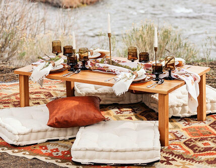 Turn your farmstand finds into a luxury pop-up picnic experience with Poppy